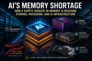 How a Supply Squeeze in Memory Is Reaching Storage, Packaging, and AI Infrastructure