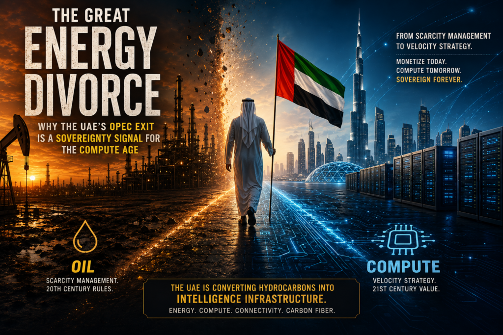The Great Energy Divorce: Why the UAE’s OPEC Exit is the Ultimate Buy Signal for the Post-Petrodollar Era