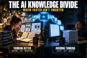 The AI Knowledge Divide: When Faster Isn't Smarter